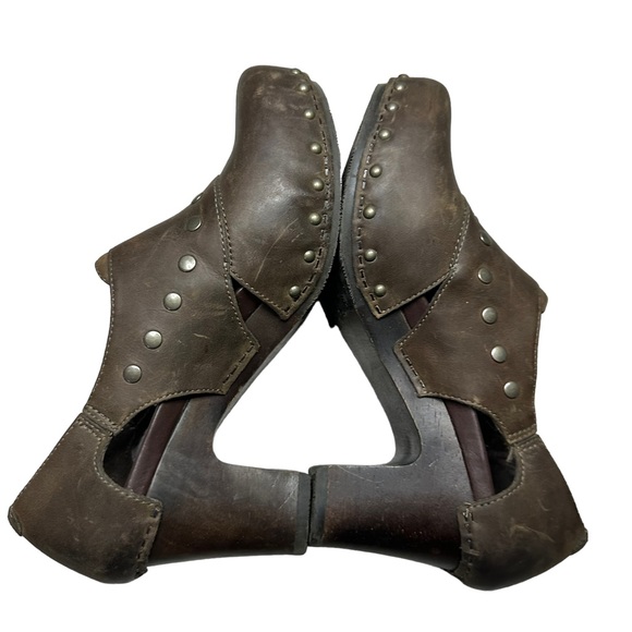 Dansko Ryder women’s brown leather studded heeled clogs Size 9 - Picture 7 of 11